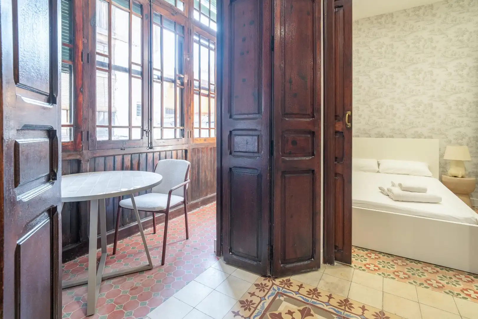 Bedroom of Flat for rent in Poblats Marítims