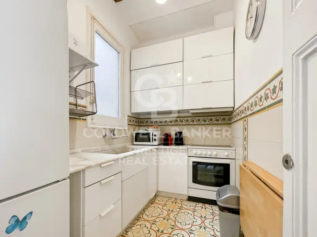 Cuina de Àtic en venda en Barcelona amb Aire condicionat, Terrassa i Rentadora