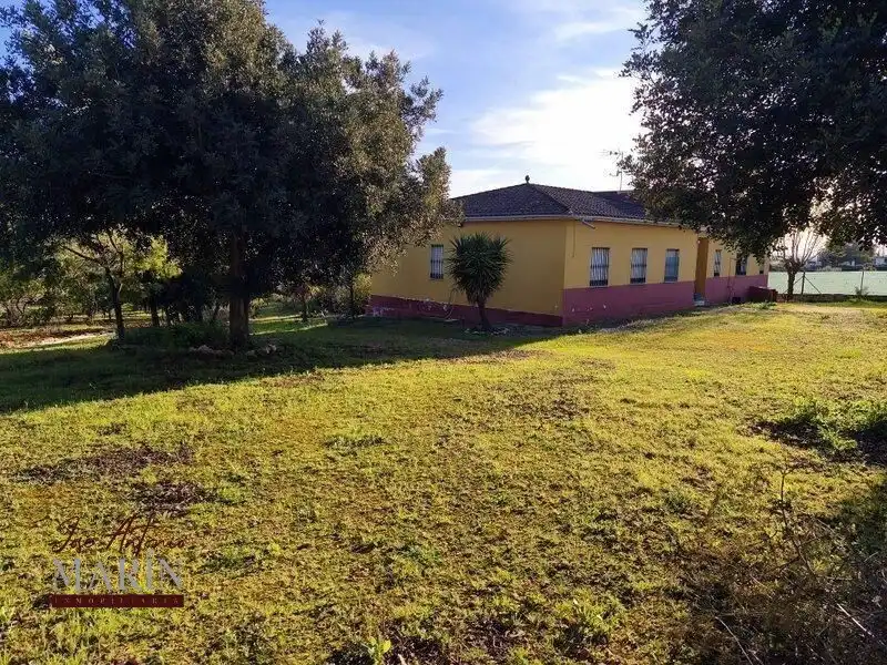 Vista exterior de Finca rústica en venda en Mérida amb Aire condicionat i Alarma