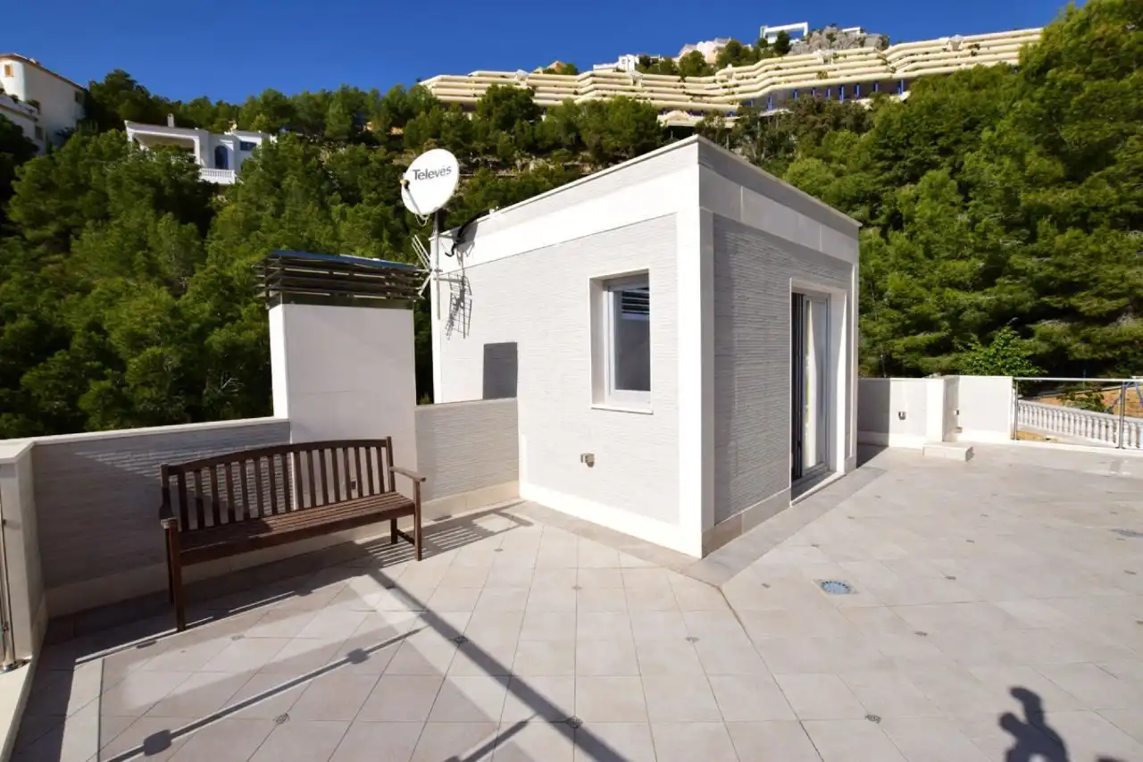 Terraza de Casa o chalet en venta en Altea con Aire acondicionado, Jardín privado y Trastero