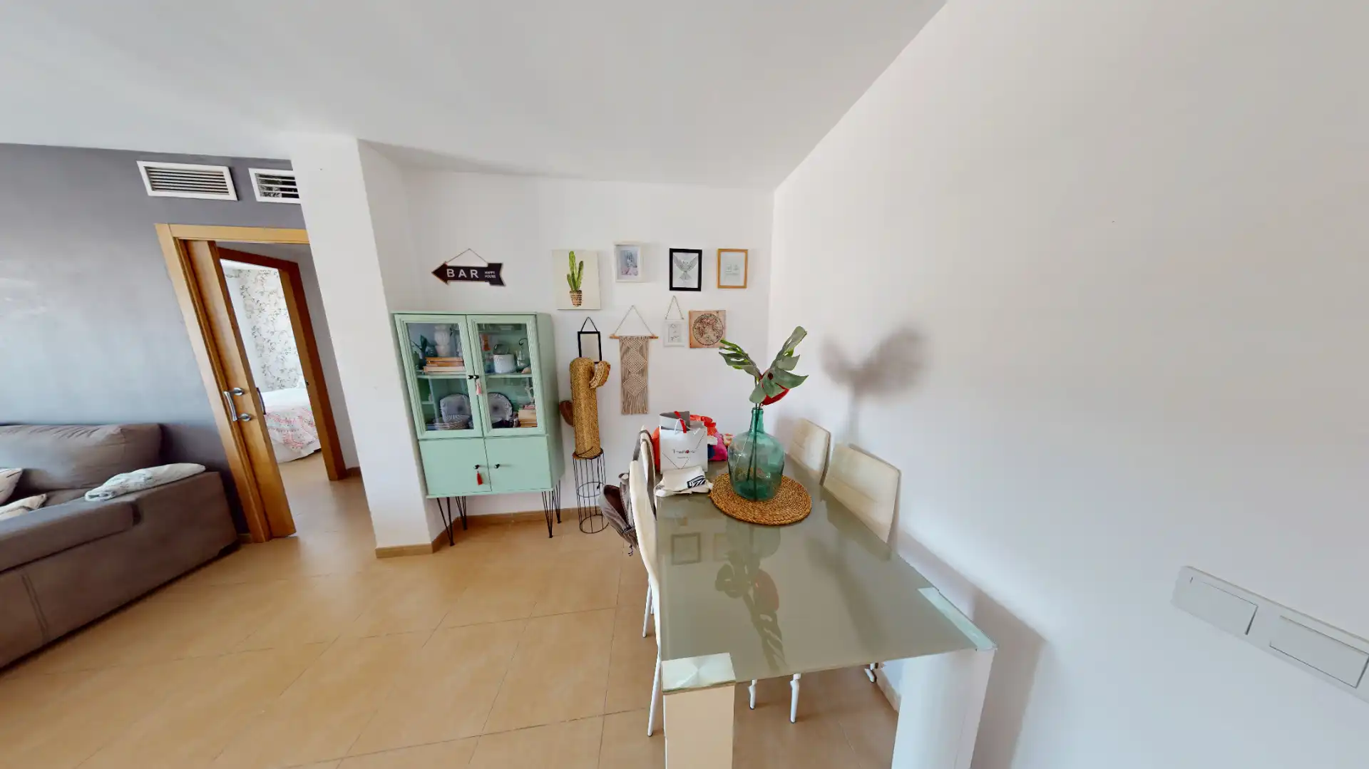 Dining room of Flat for sale in Roquetas de Mar  with Air Conditioner, Heating and Private garden