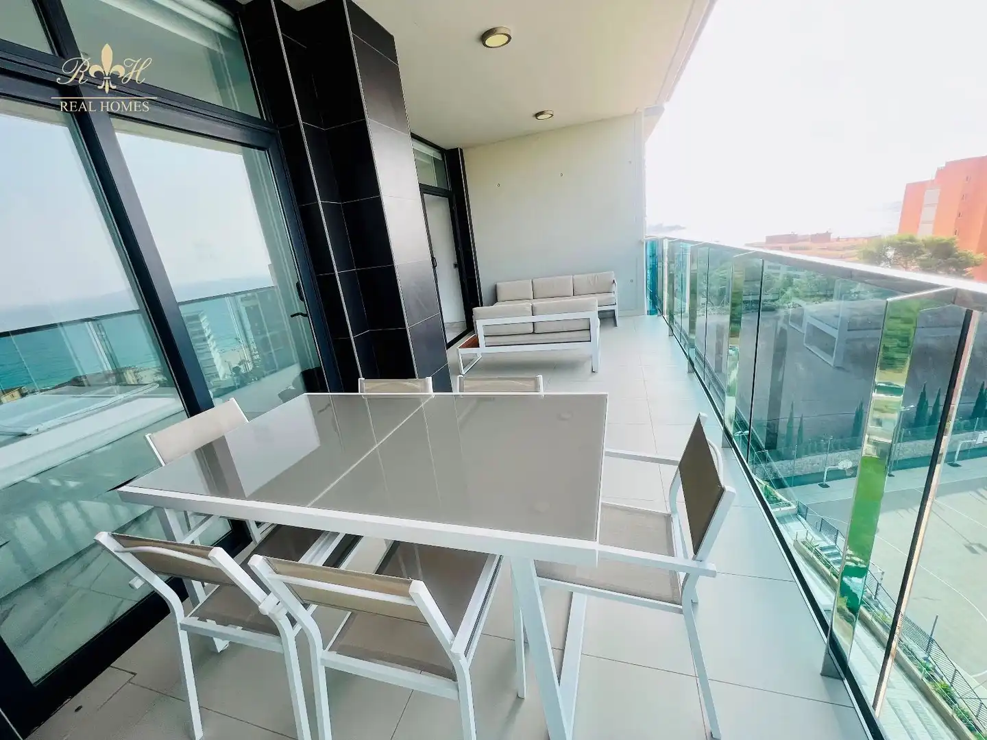 Terrasse von Wohnung zur Miete in Benidorm mit Heizung, Terrasse und Schwimmbad