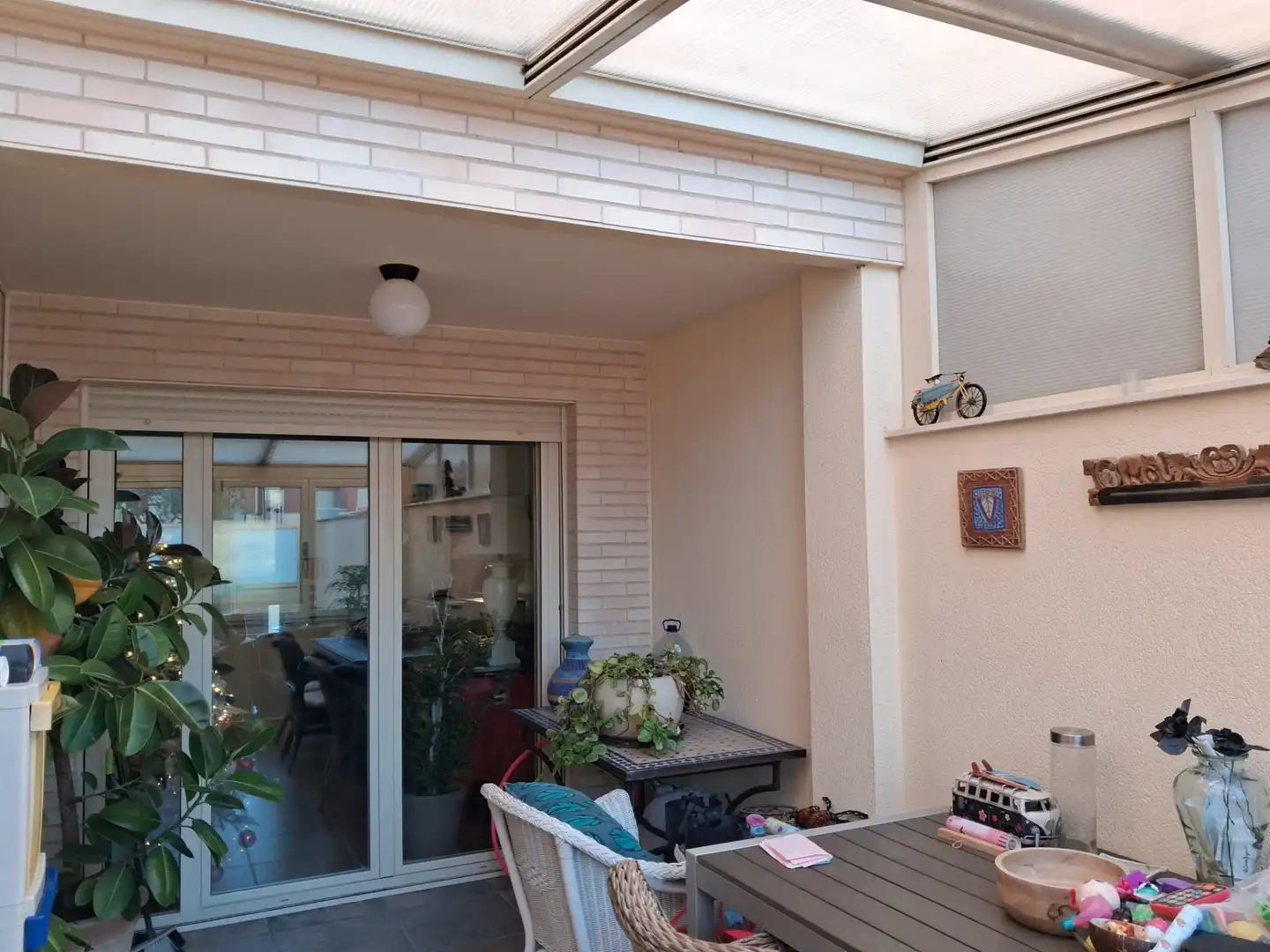 Terrasse von Einfamilien-Reihenhaus zur Miete in Albacete mit Klimaanlage, Heizung und Parkett
