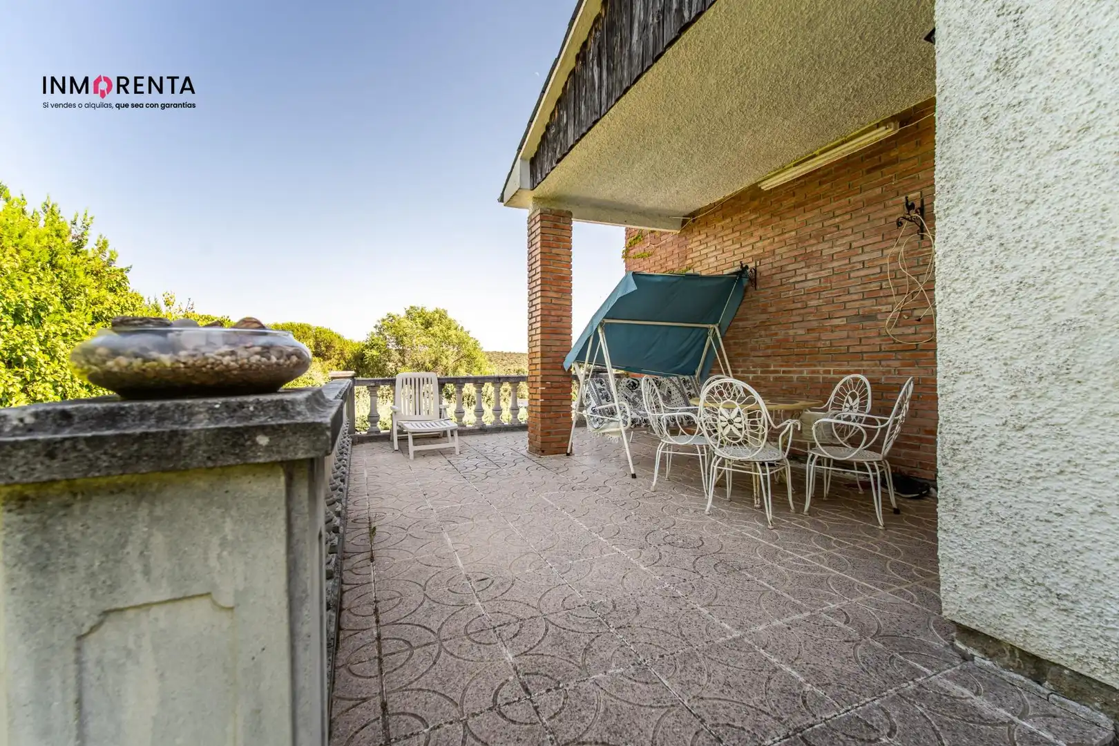 Terrassa de Casa o xalet en venda en Villa del Prado