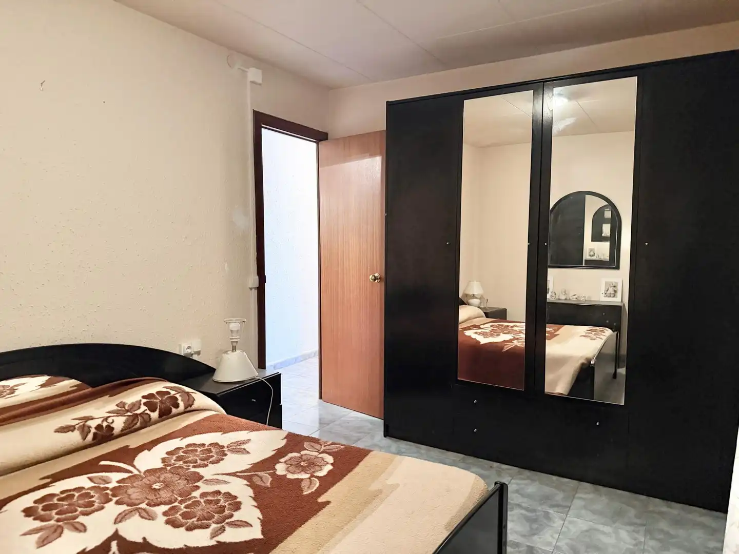 Schlafzimmer von Wohnung zum Verkauf in Guardiola de Berguedà mit Möbliert, Fernseher und Balkon