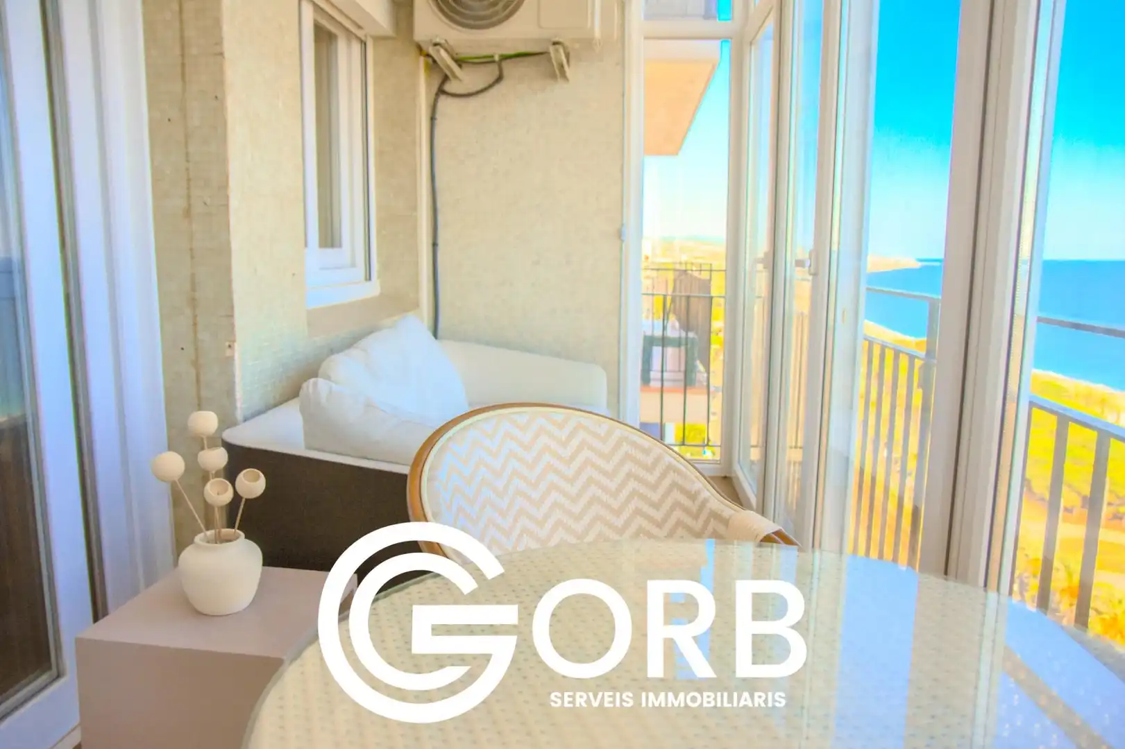 Terrasse von Wohnung zum Verkauf in Mataró mit Parkett, Terrasse und Möbliert