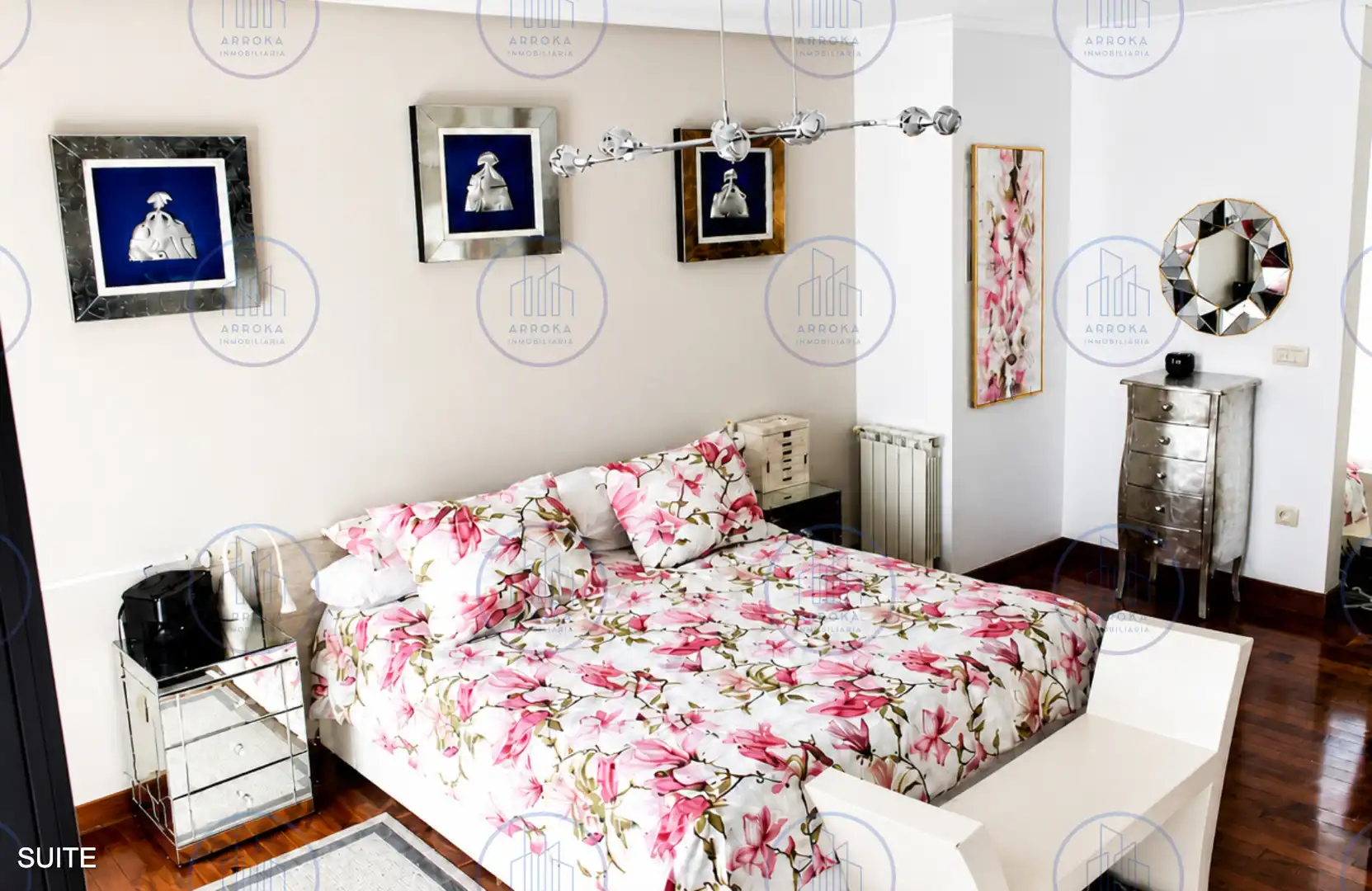Schlafzimmer von Einfamilien-Reihenhaus zum Verkauf in Andoain mit Heizung, Privatgarten und Parkett
