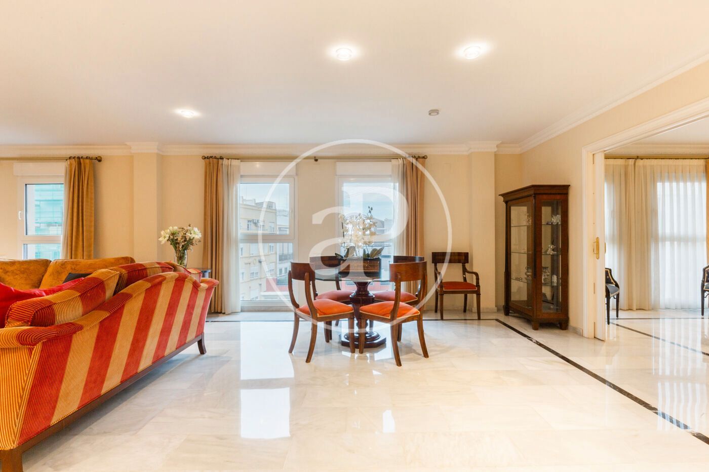 Dining room of Flat to rent in  Valencia Capital  with Air Conditioner, Heating and Storage room