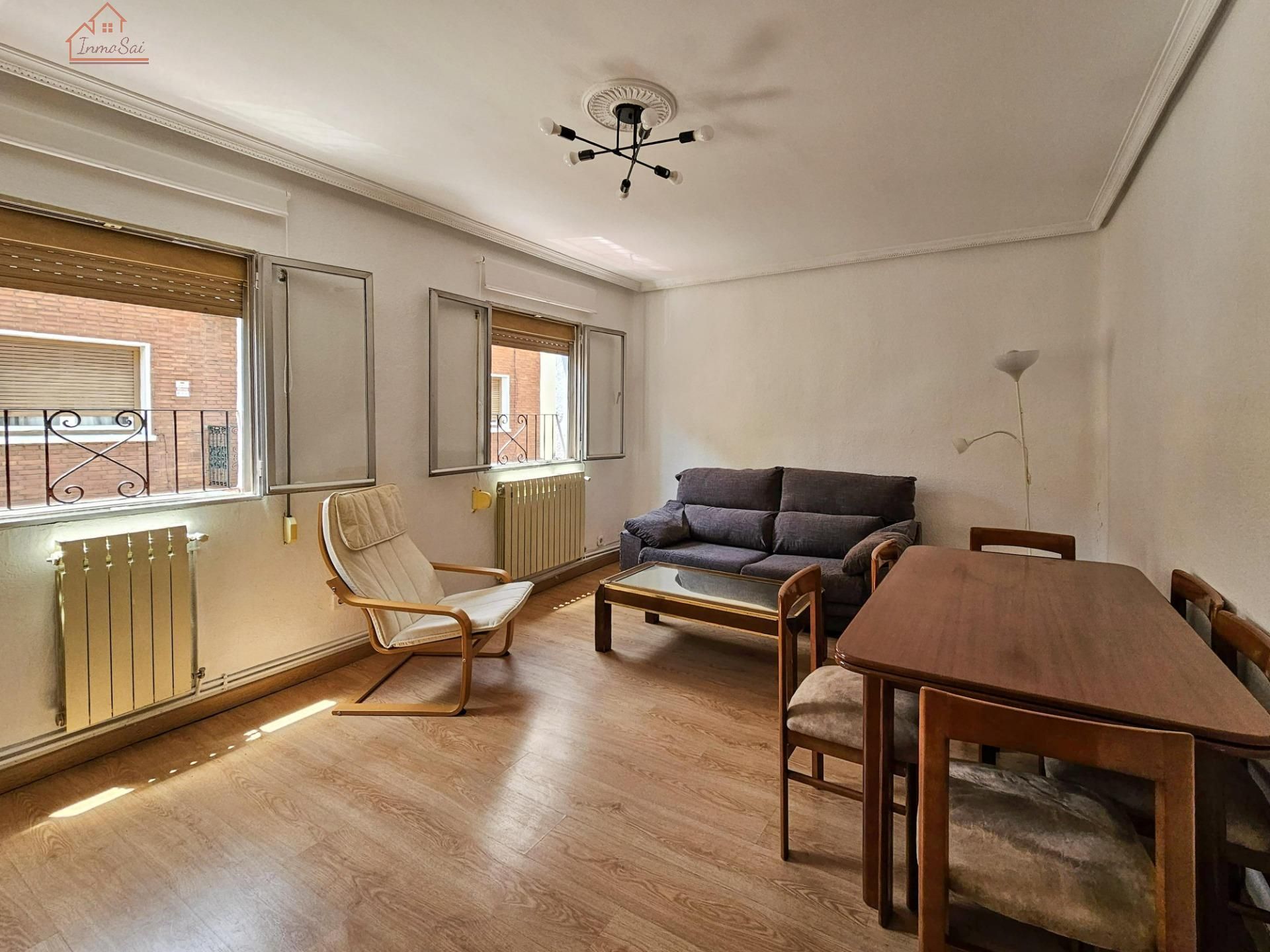 Sala d'estar de Pis de lloguer en  Madrid Capital amb Aire condicionat, Calefacció i Terrassa