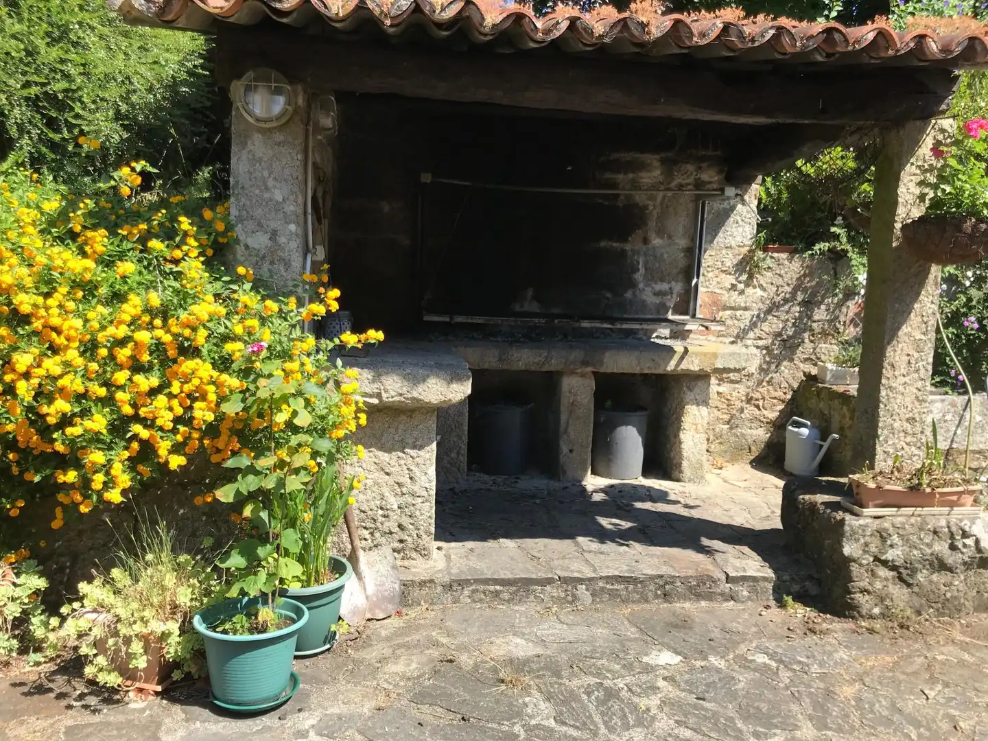 Jardín de Finca rústica en venta en Rois con Calefacción y Piscina