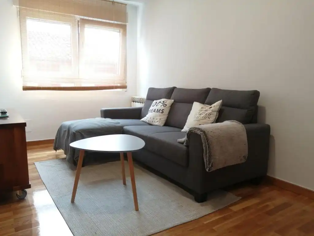 Living room of Flat for rent in Gijón   with Heating and Furnished