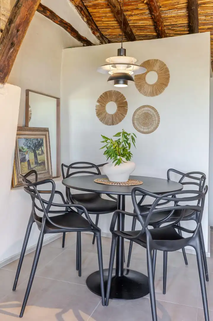Comedor de Finca rústica en venta en Venta del Moro con Jardín privado, Terraza y Amueblado
