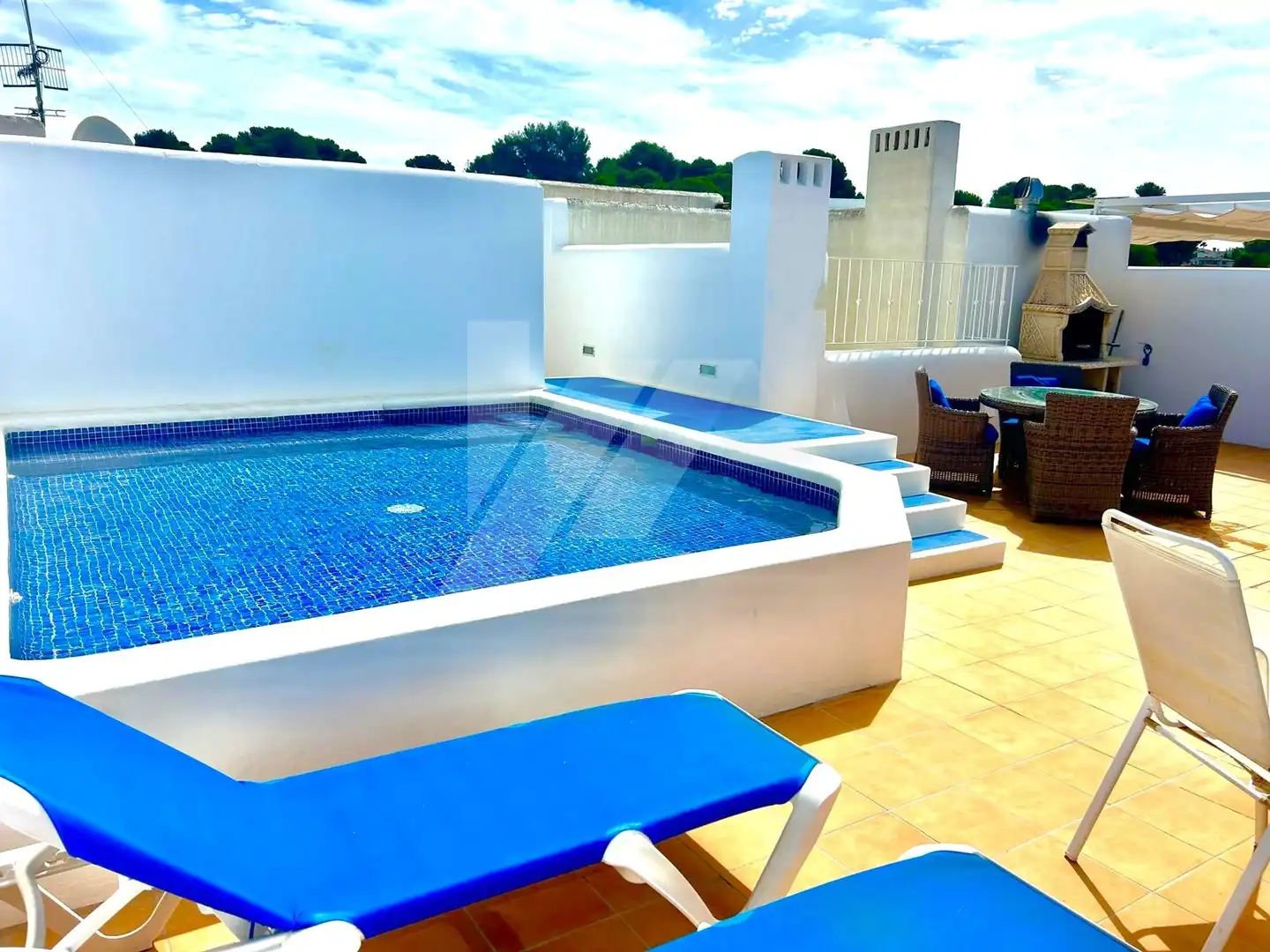 Piscina de Apartamento en venta en Moraira con Aire acondicionado, Calefacción y Jardín privado