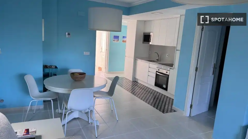 Kitchen of Flat for rent in Oliva  with Air Conditioner, Heating and Furnished