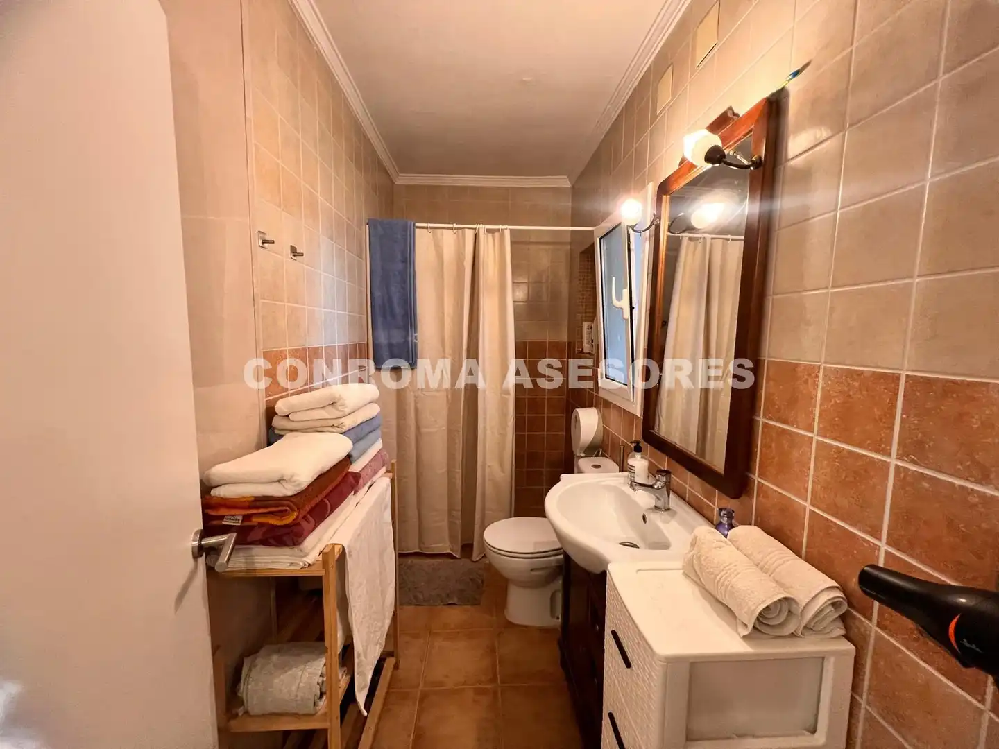 Badezimmer von Haus oder Chalet zum Verkauf in Maçanet de la Selva mit Klimaanlage, Heizung und Parkett