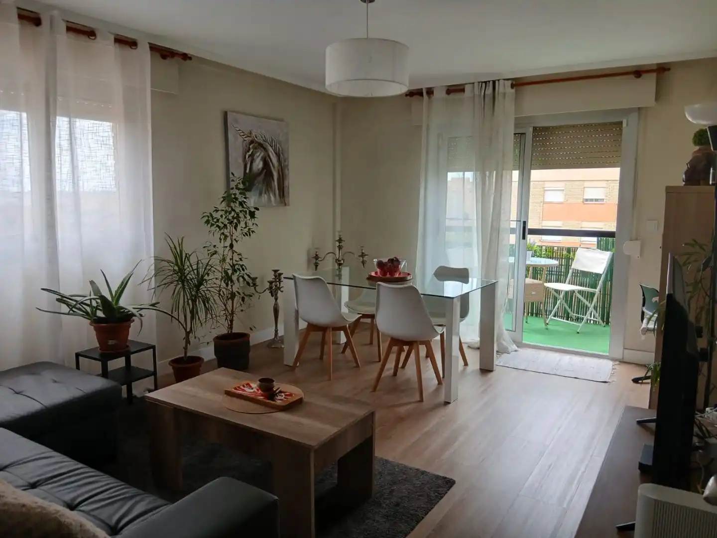 Living room of Flat for sale in Alicante / Alacant  with Air Conditioner, Terrace and Balcony