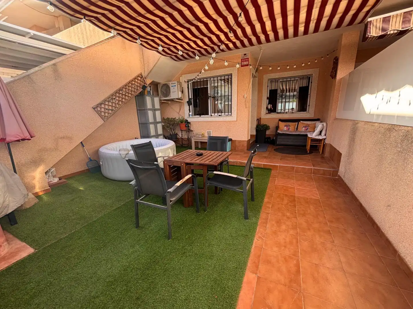 Terrace of Detached homes for sale in San Javier  with Air Conditioner, Private garden and Terrace