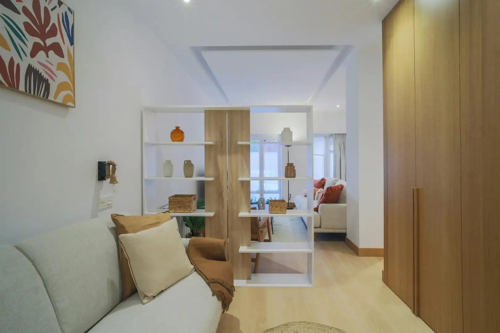 Sala de estar de Piso de alquiler en Madrid con Aire acondicionado y Lavadora