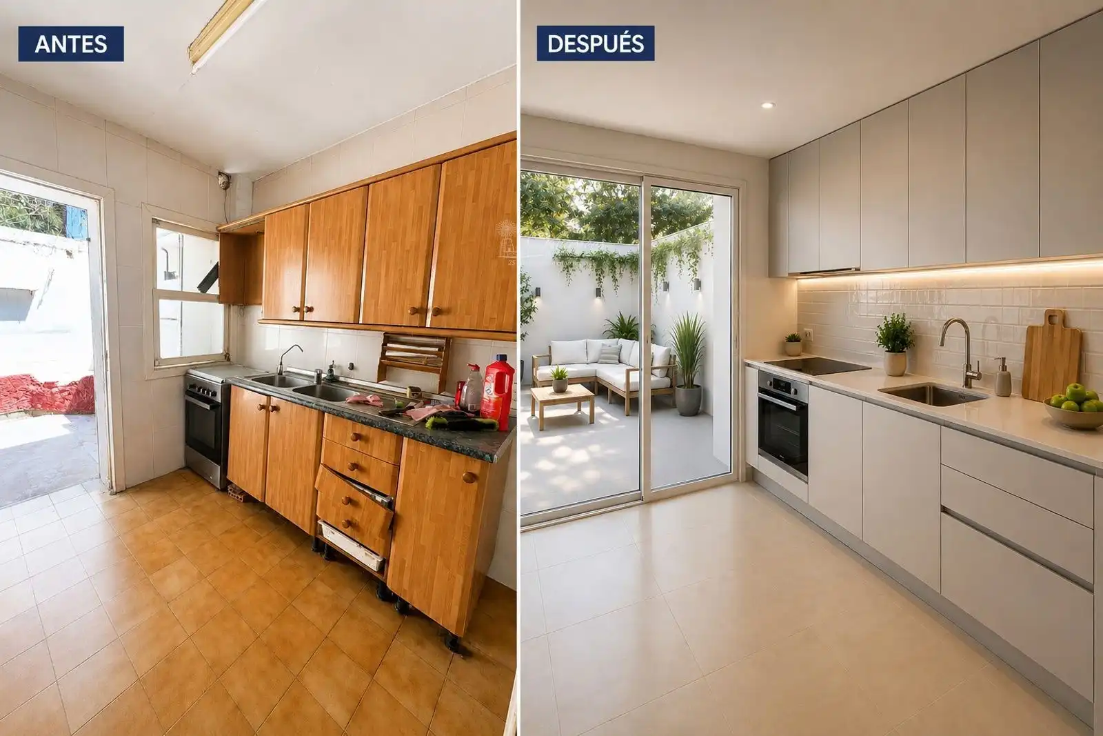 Cuina de Casa adosada en venda en  Palma de Mallorca amb Aire condicionat, Jardí privat i Terrassa
