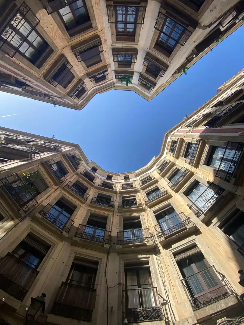 Vista exterior de Piso en venta en Barcelona con Aire acondicionado, Calefacción y Parquet