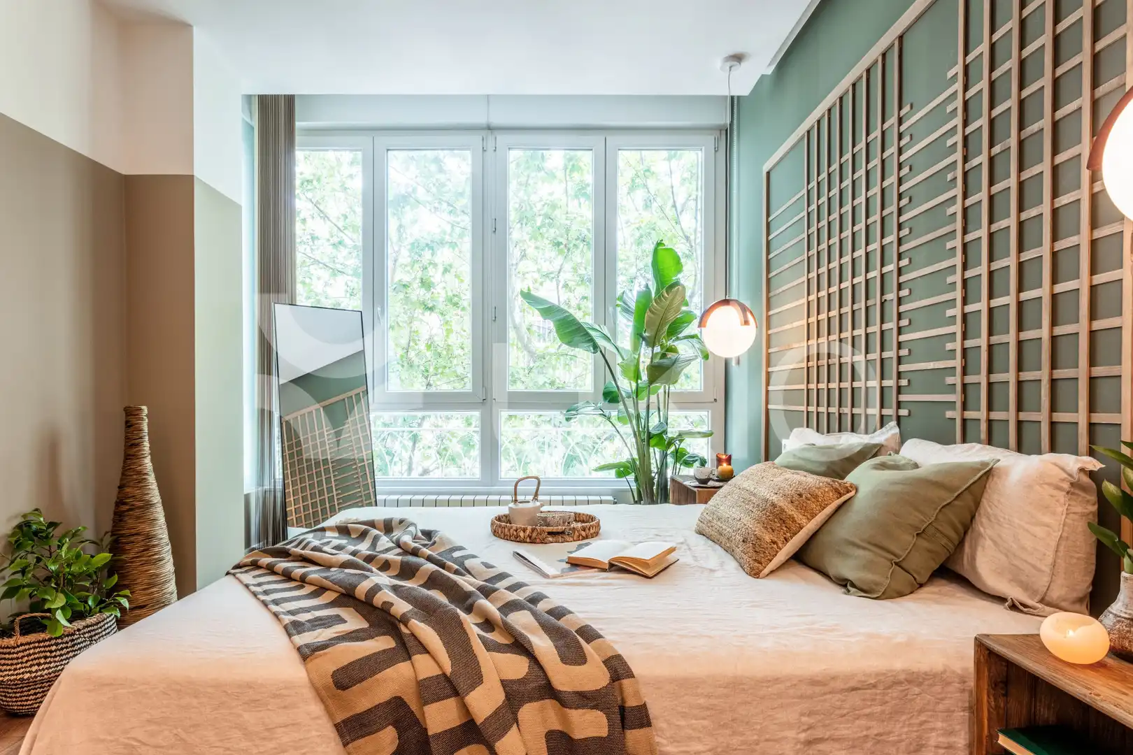 Habitación de Apartamento de alquiler en Madrid con Aire acondicionado, Horno y Lavadora