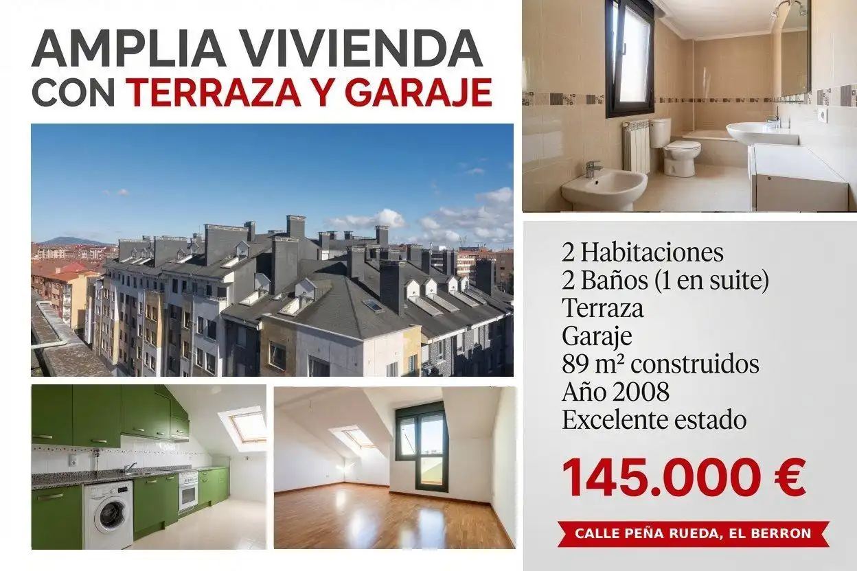 Vista exterior de Piso en venta en Siero con Calefacción y Balcón