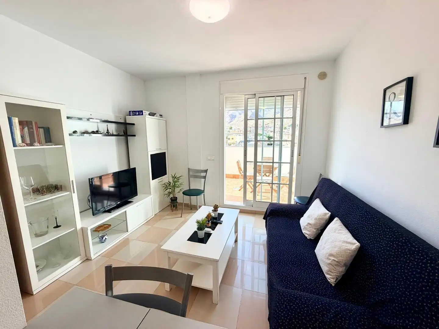 Sala de estar de Ático en venta en Roquetas de Mar con Aire acondicionado, Calefacción y Terraza