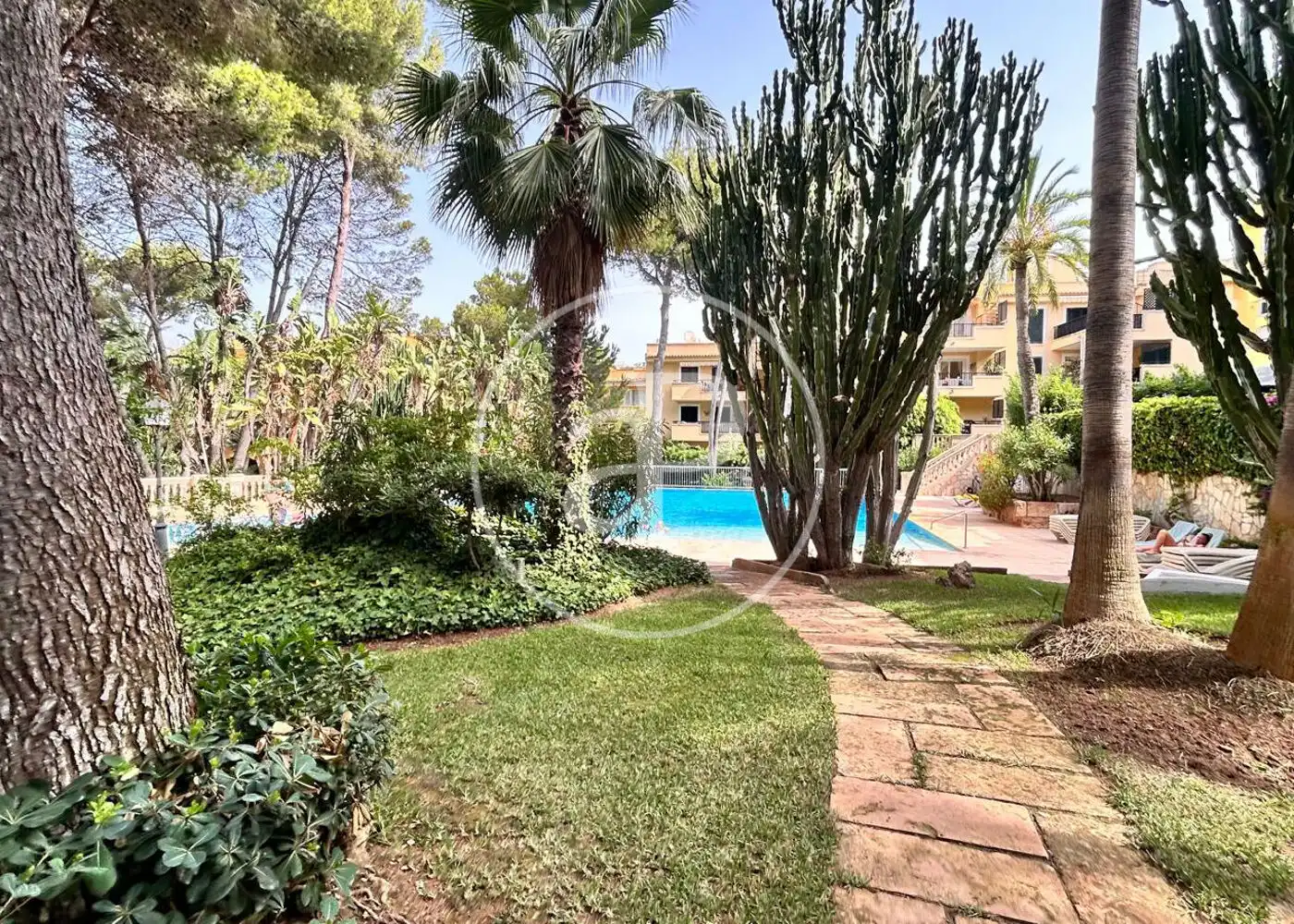 Garten von Dachboden zur Miete in Calvià mit Klimaanlage, Heizung und Privatgarten