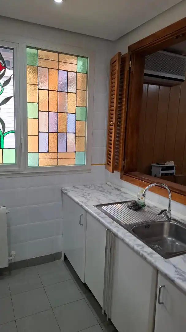 Badezimmer von Dachboden zum Verkauf in Madrid mit Klimaanlage, Heizung und Parkett