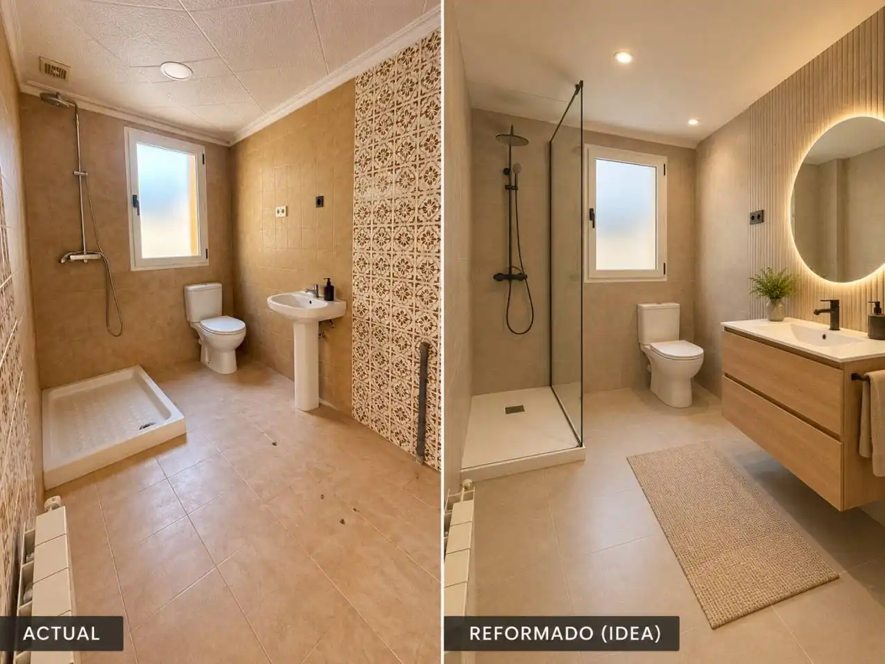Badezimmer von Haus oder Chalet zum Verkauf in Sabadell mit Heizung, Privatgarten und Terrasse