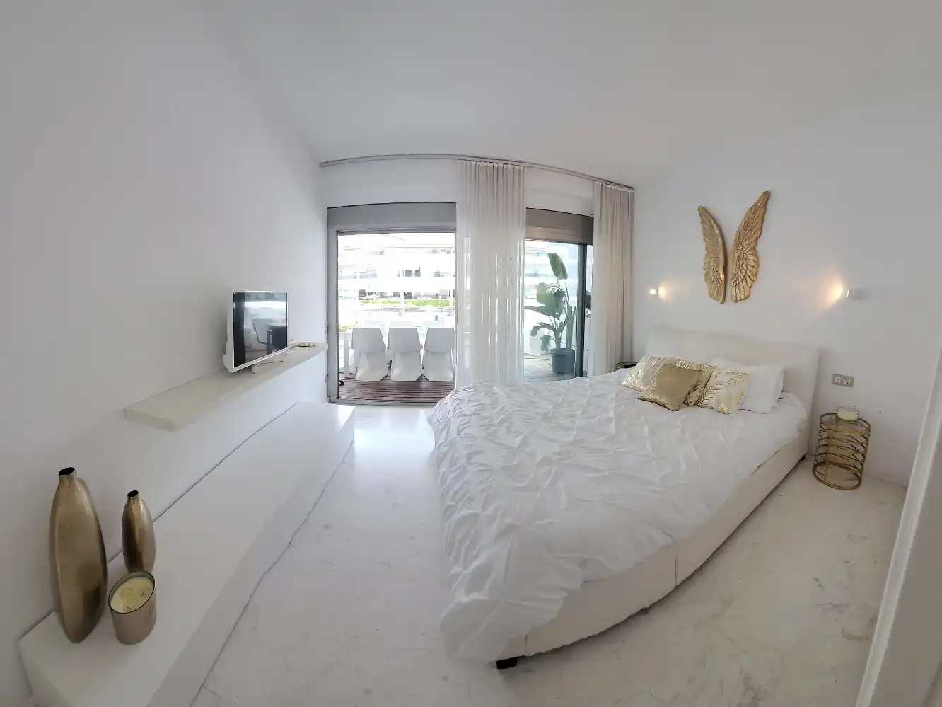 Bedroom of Flat for rent in Eivissa  with Air Conditioner, Terrace and Furnished