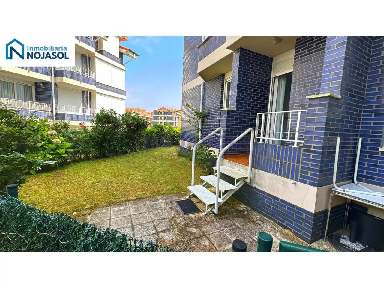 Terraza de Apartamento de alquiler en Noja con Calefacción, Jardín privado y Terraza