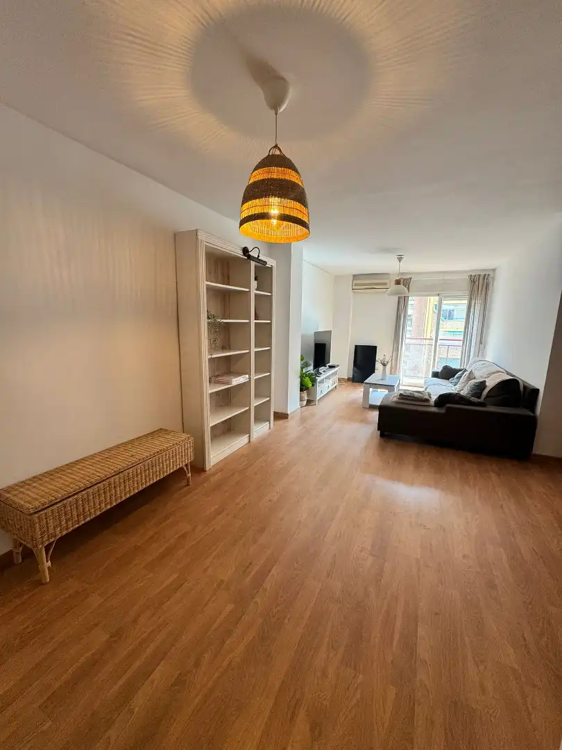 Living room of Flat for rent in  Valencia Capital  with Air Conditioner, Heating and Parquet flooring