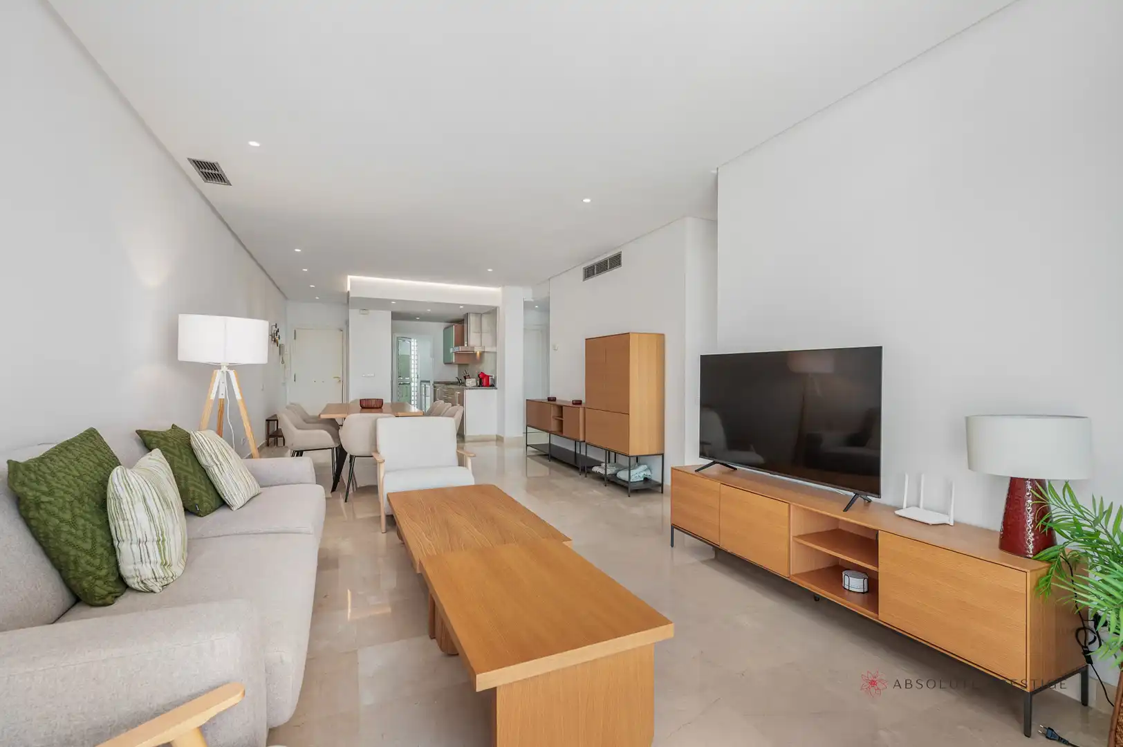 Living room of Attic for rent in Estepona  with Air Conditioner, Terrace and Swimming Pool