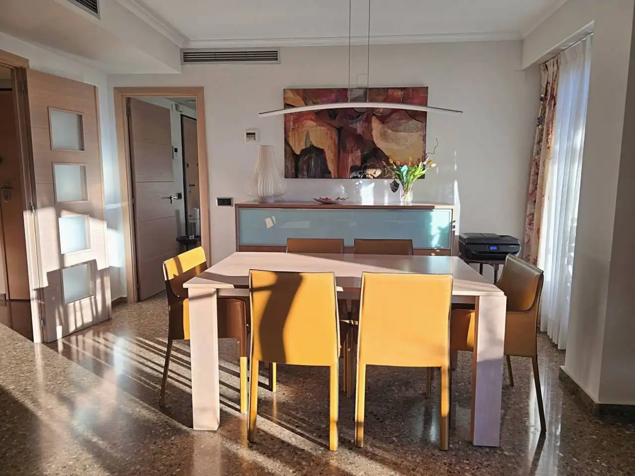 Esszimmer von Dachboden zum Verkauf in Valencia mit Klimaanlage, Heizung und Terrasse