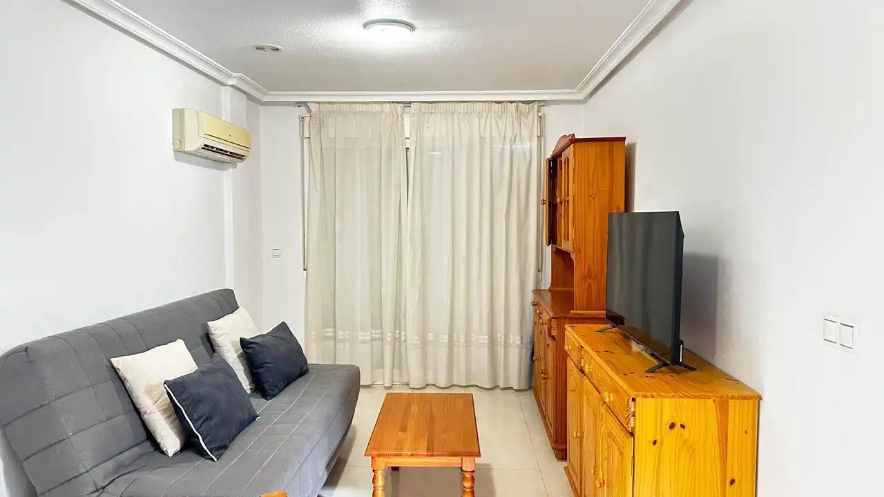 Sala d'estar de Àtic de lloguer en Playa del Cura