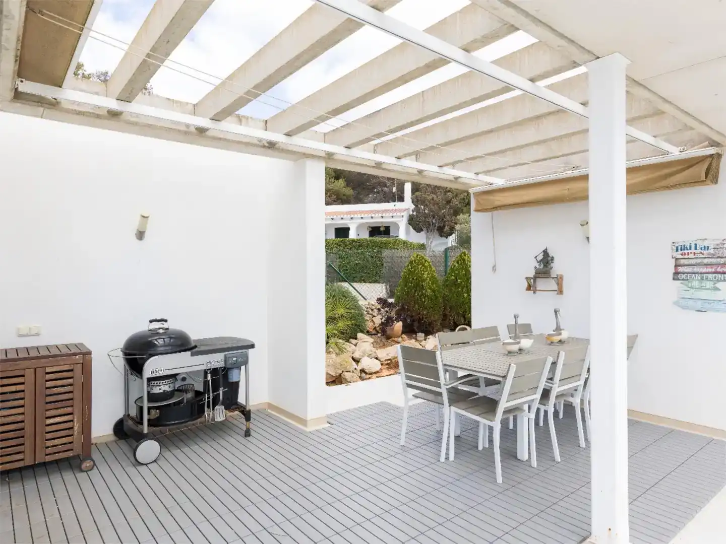 Terrassa de Casa o xalet en venda en Sant Lluís amb Aire condicionat, Piscina i Balcó