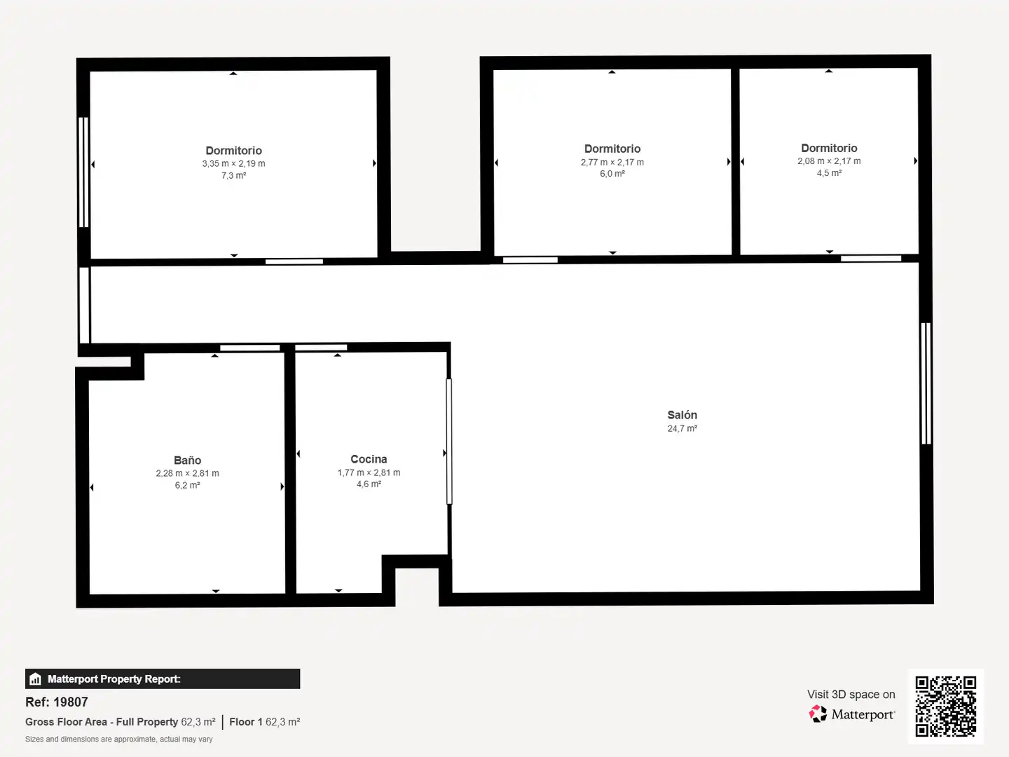 Flat for sale in Juzgados - Plaza de Toros