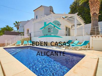 Exterior view of House or chalet for sale in El Campello  with Air Conditioner, Terrace and Swimming Pool