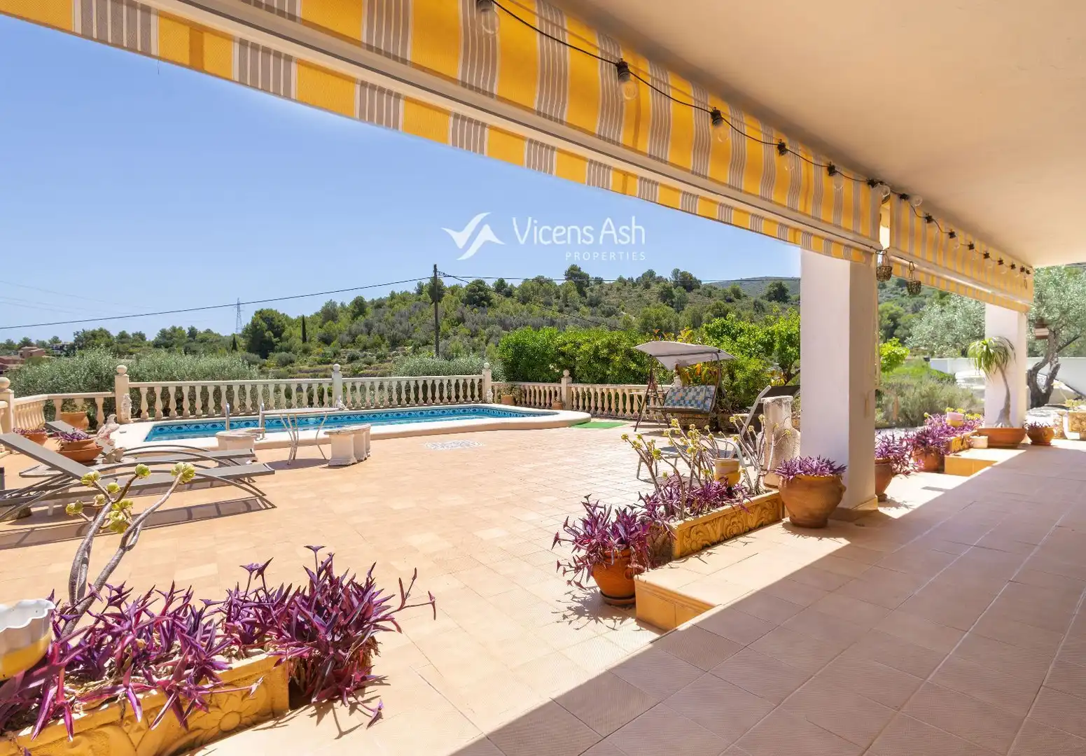 Terrace of Houses for sale in Gata de Gorgos  with Air Conditioner, Heating and Storage room