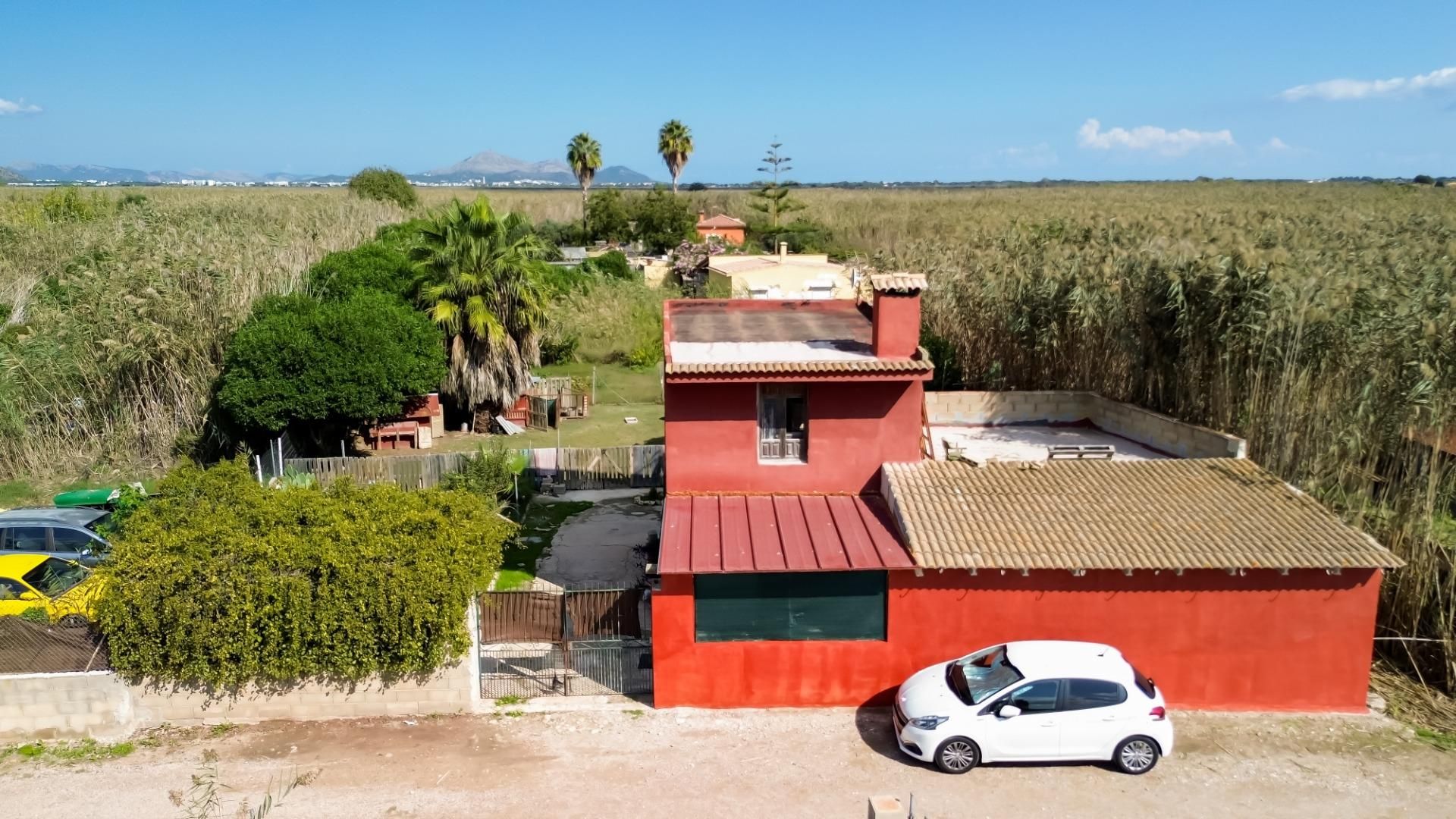 Vista exterior de Finca rústica en venda en Muro amb Aire condicionat, Jardí privat i Terrassa