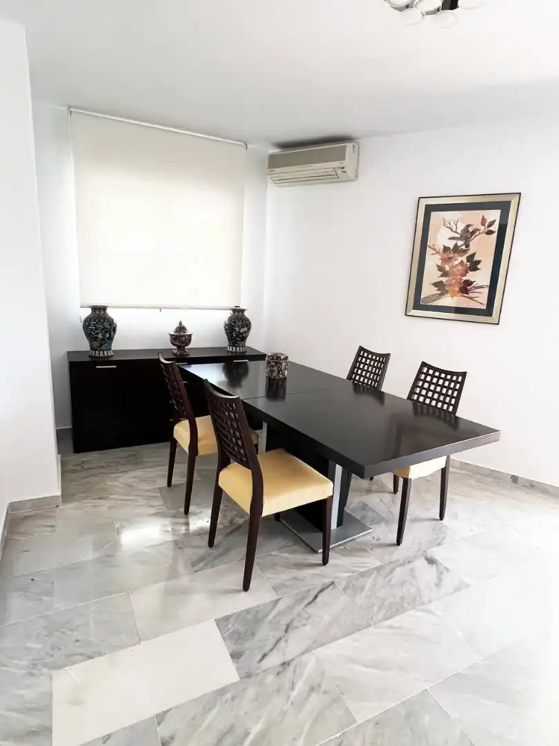 Dining room of Flat for rent in Marbella  with Air Conditioner, Heating and Terrace
