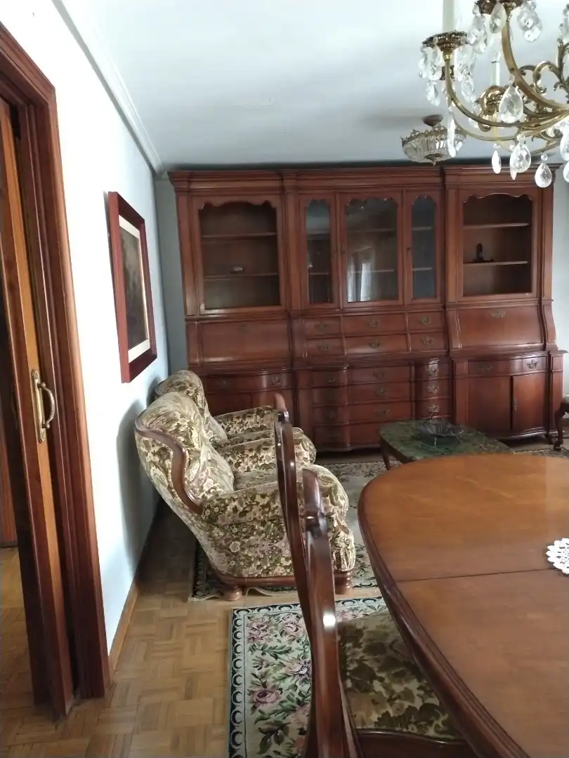 Living room of Flat for rent in Bembibre  with Heating, Parquet flooring and Storage room