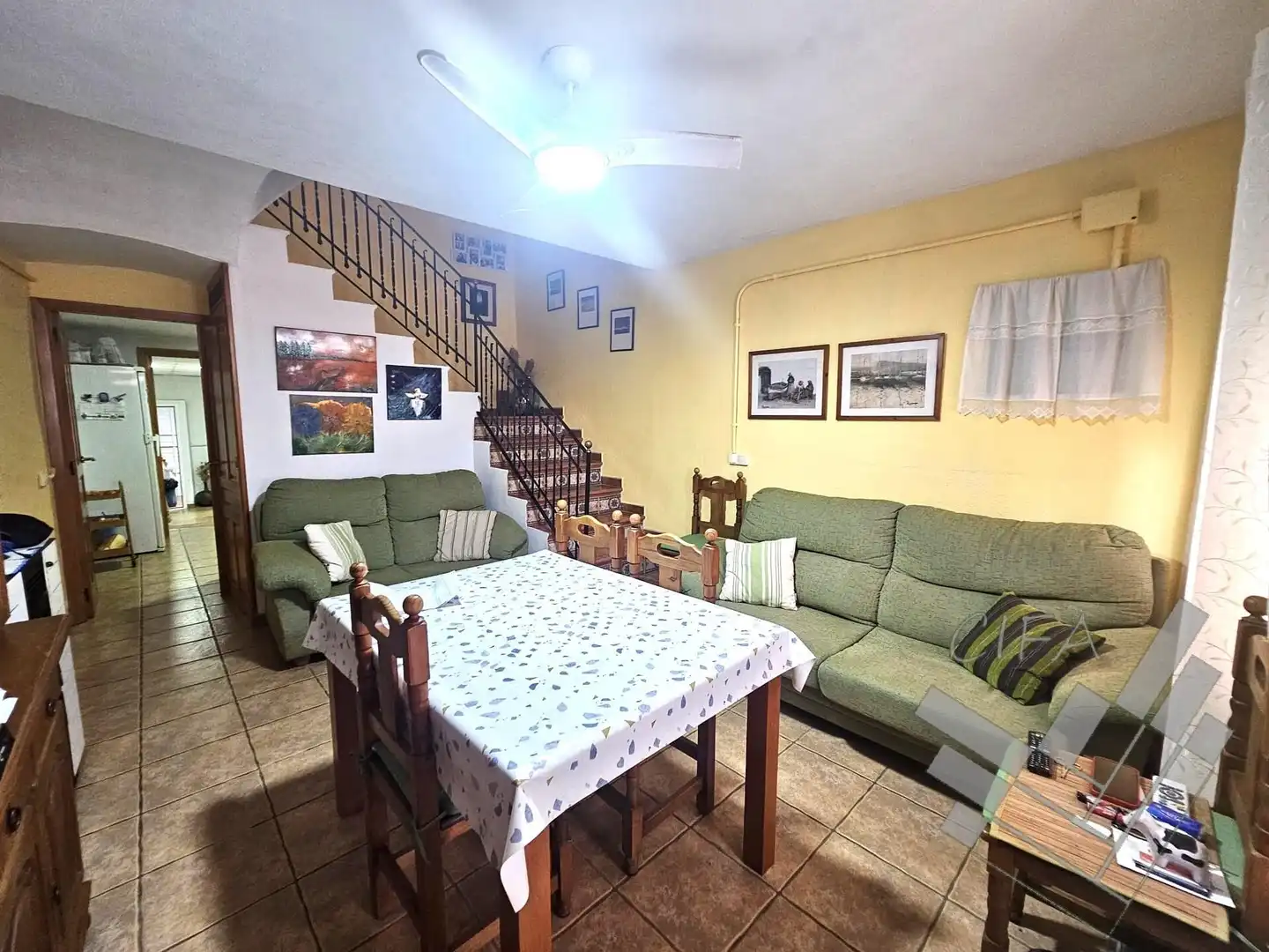 Sala de estar de Finca rústica en venta en Càlig con Terraza y Amueblado