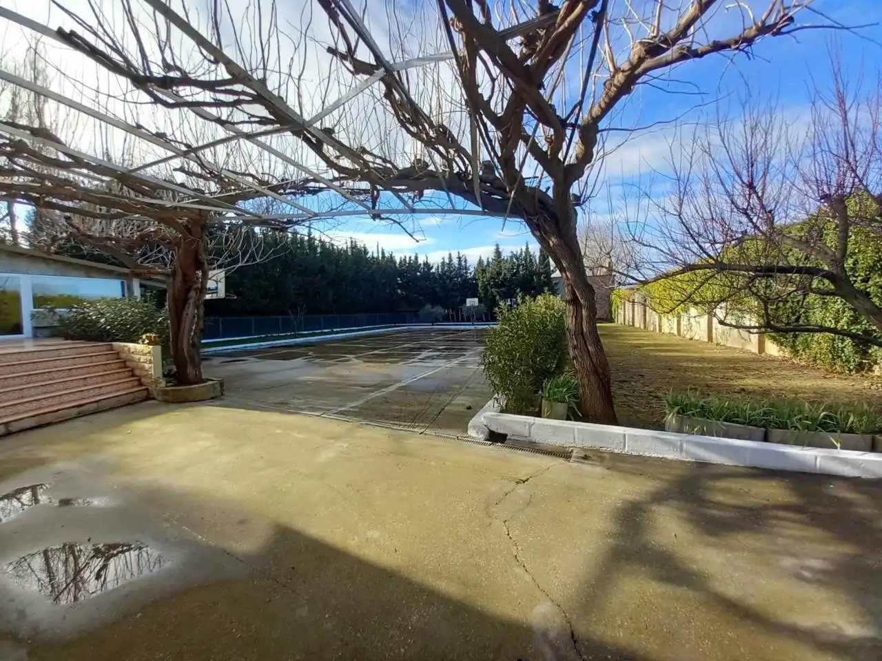 Vista exterior de Casa o chalet en venta en Sariñena con Jardín privado y Piscina