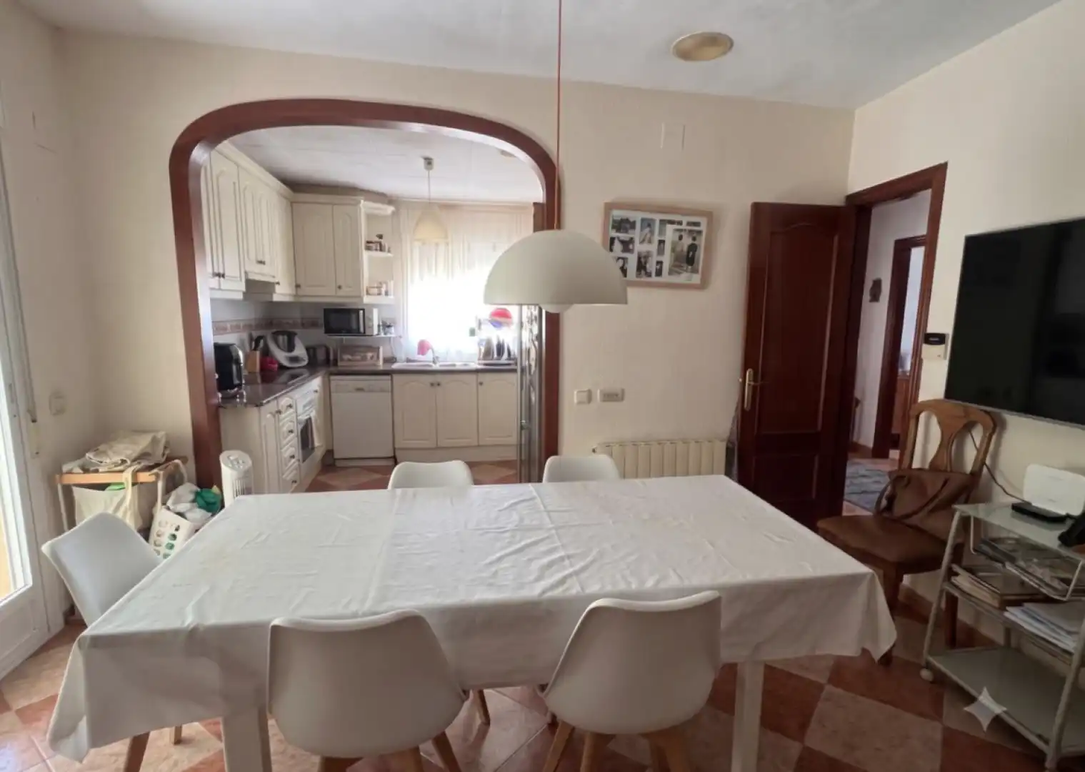 Cuina de Casa adosada en venda en Vilassar de Mar amb Jardí privat, Terrassa i Piscina