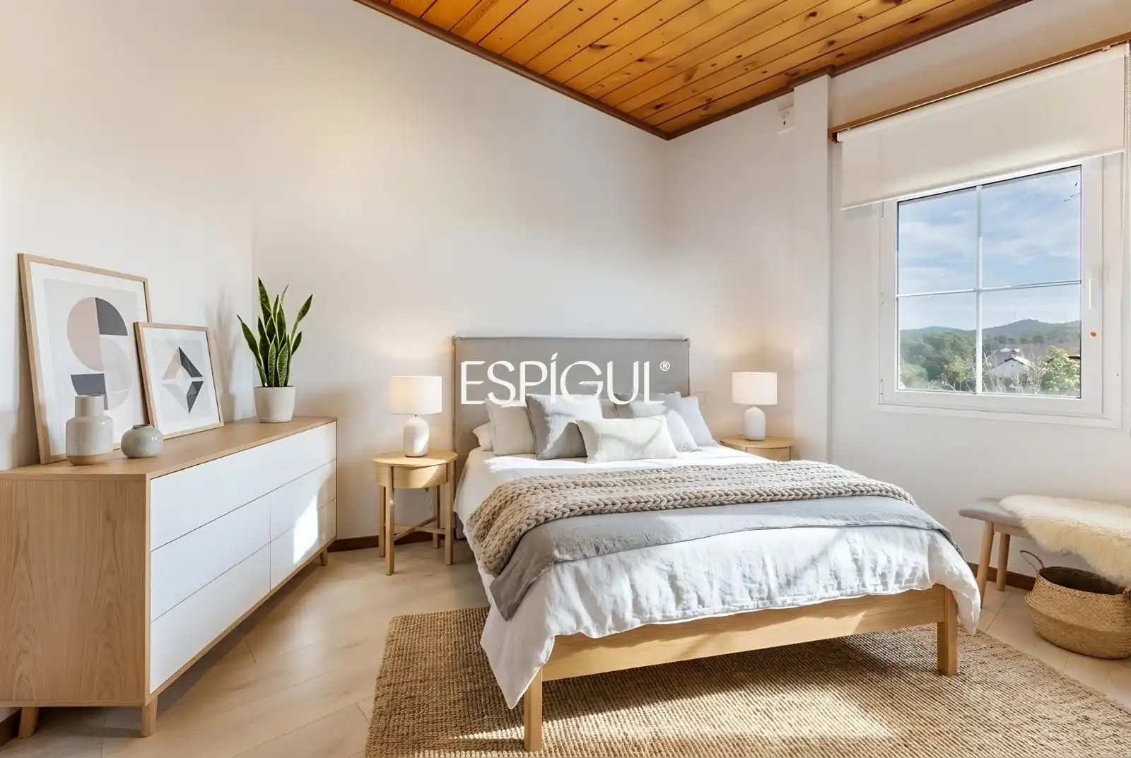 Habitación de Casa adosada en venta en Sant Cugat del Vallès con Aire acondicionado, Calefacción y Terraza