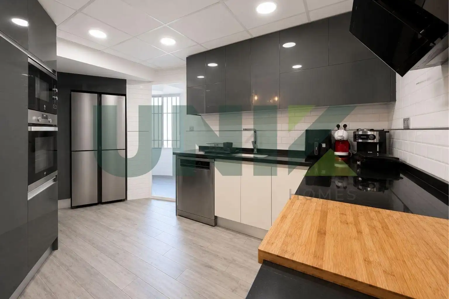 Küche von Wohnung zum Verkauf in Elda mit Klimaanlage, Heizung und Parkett