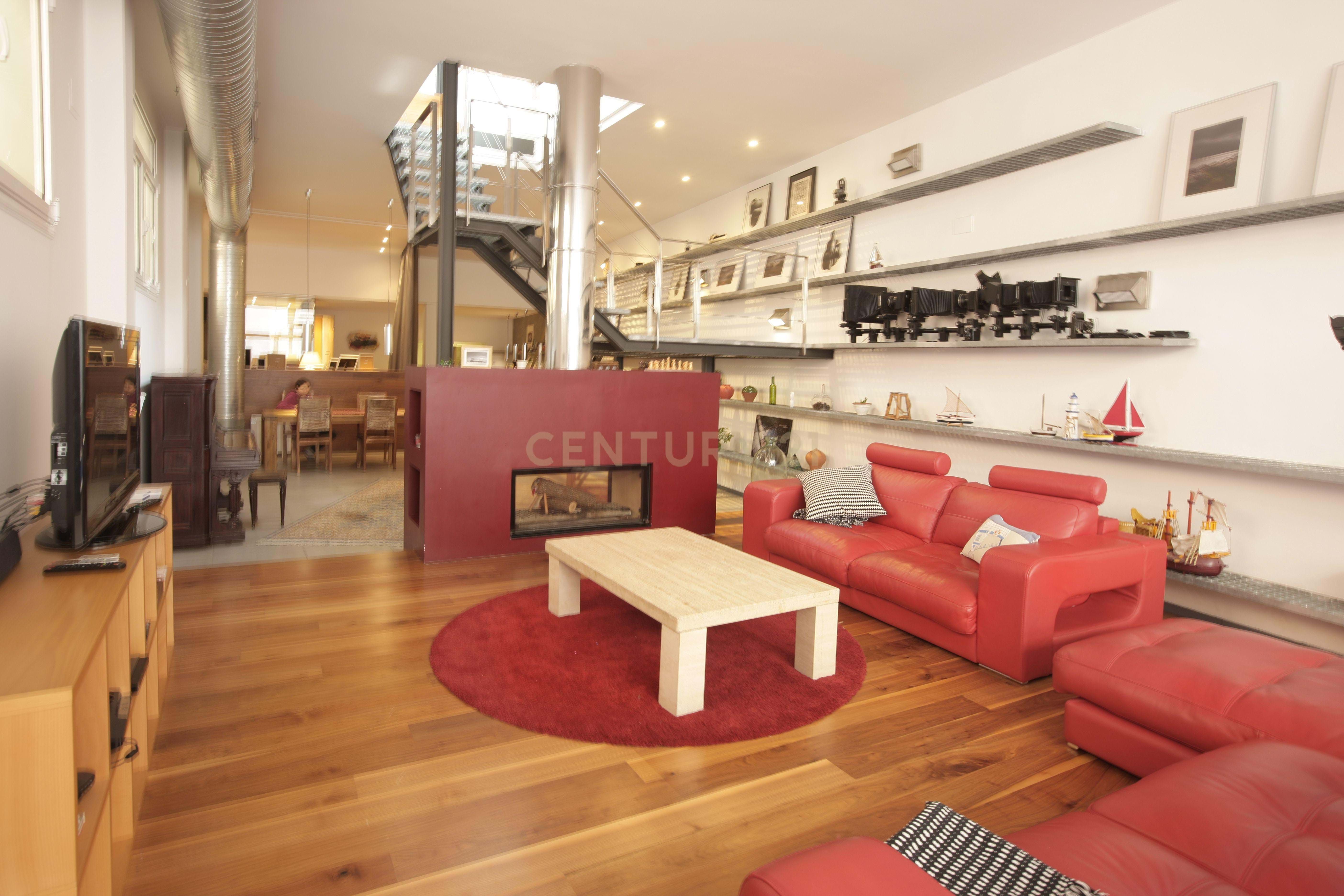Sala d'estar de Loft en venda en  Barcelona Capital amb Aire condicionat i Terrassa