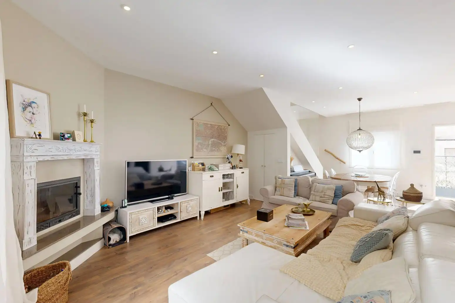 Living room of Houses for sale in Cartagena  with Air Conditioner, Parquet flooring and Terrace